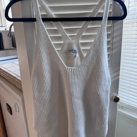 Helmut Lang Knitted Racerback Tank (XS) - Picture 1 of 4